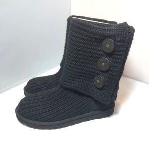 UGG Women’s 7 Classic Cardy Fold Over Knot Boots